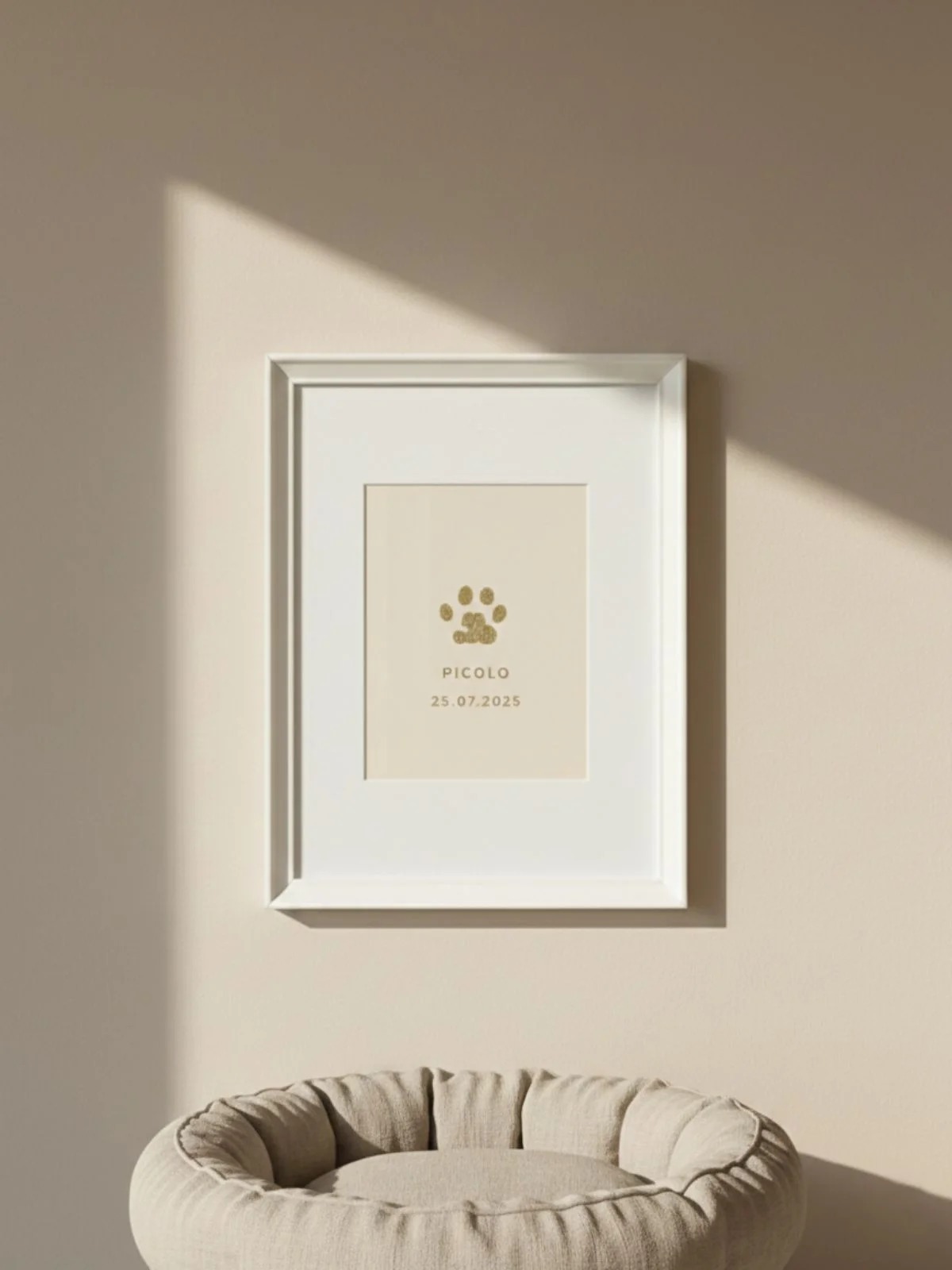 Personalised Dog or Cat Paw Print Foil Artwork